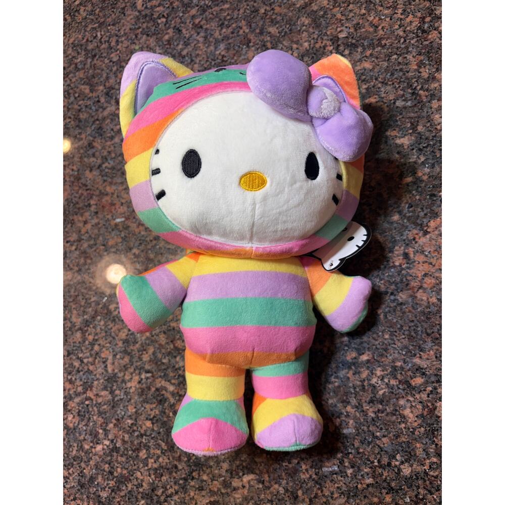 Hello Kitty Pastel Striped Cat Costume Plush - Picture 3 of 16